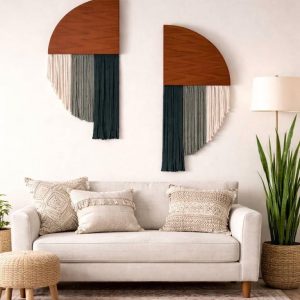Half circle wall hanging